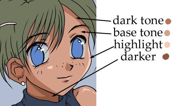 How To Color Skin Anime - pic-ville